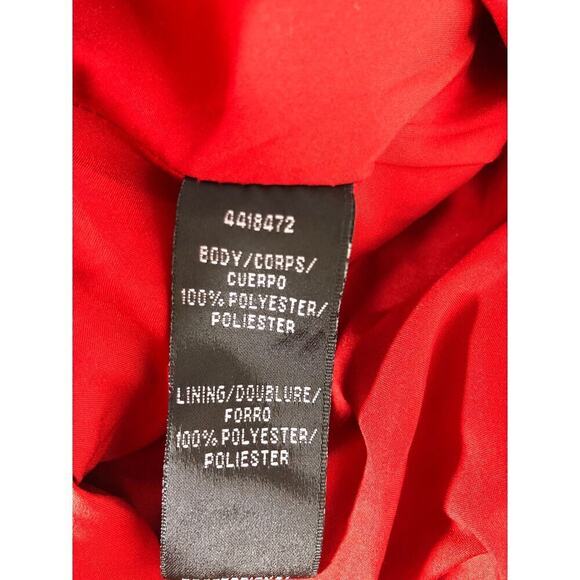 ML Monique Lhuillier Dress Strapless Taffeta High-Low Hem Long Gown Red 0 - Picture 7 of 9